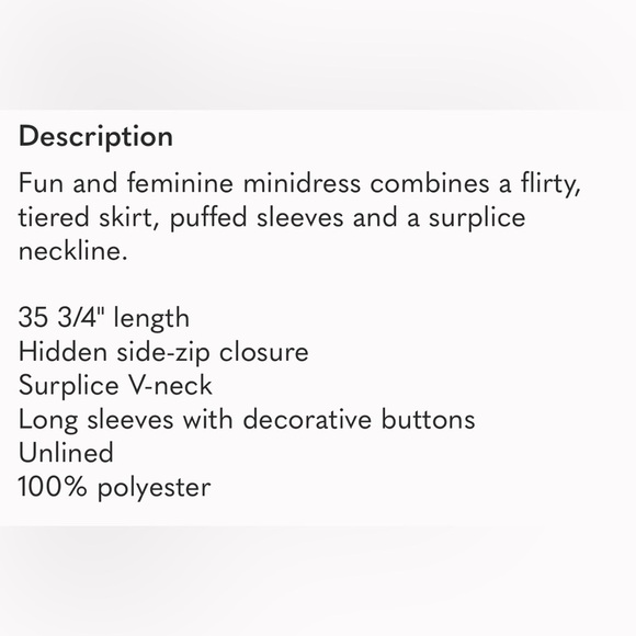 En Saison Black and Tan Polka Dot Long Sleeve Dress - Picture 13 of 14